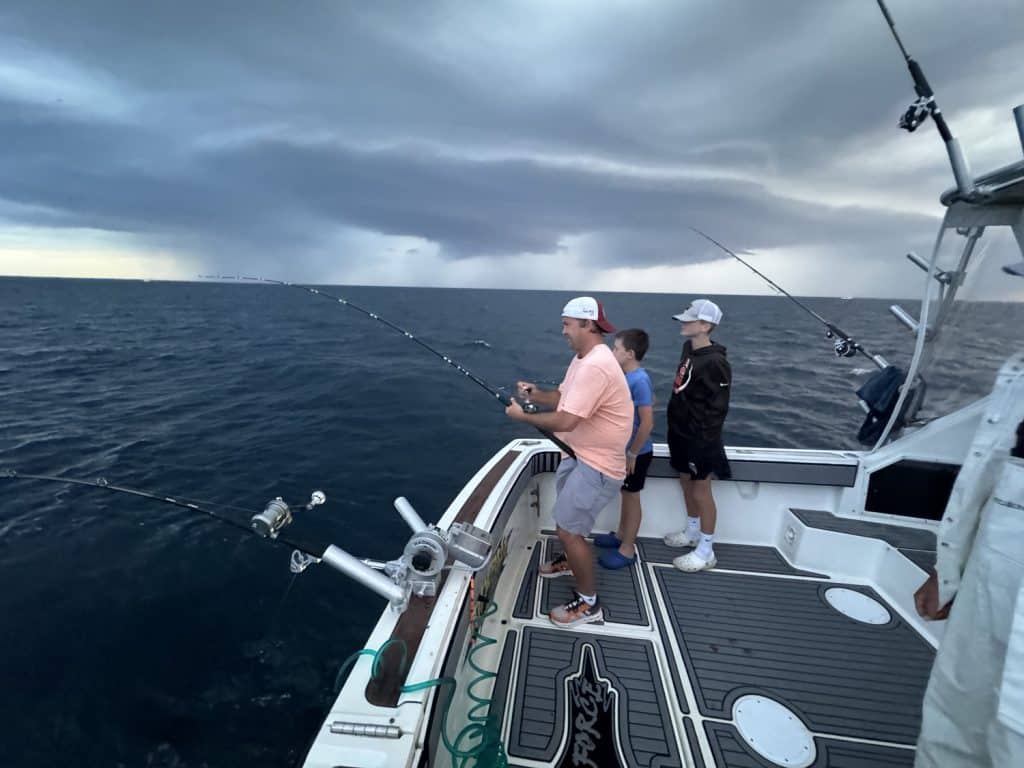 Fishing before a storm